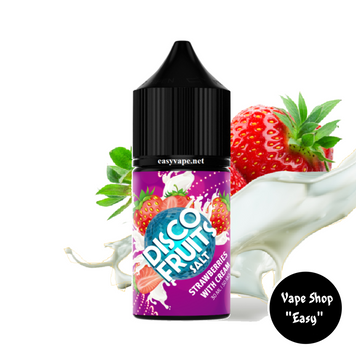 Солевая жидкость для под систем Disco Fruits Strawberries Cream 35 mg 0040-1 фото