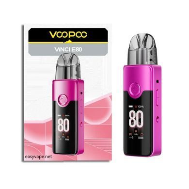 Вейп Voopoo Vinci E80 Rose Red 3000mAh 5 ml Оригінал 0512-1 фото
