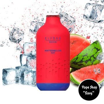 Одноразовая Pod система Elf Bar BB3500 Watermelon ice (Арбуз) 50mg c подзарядкой на 3500 затяжек 0725-4 фото