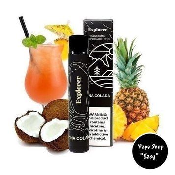 Одноразовая Pod система Explorer 1500 Pina Colada (Пина Колада) 50mg 850mah 0711-6 фото