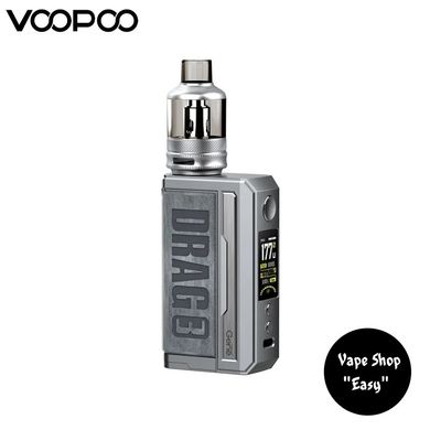 Вейп Voopoo Drag 3 With TPP Tank Starter Kit Smoky Grey Оригинал 0509 фото