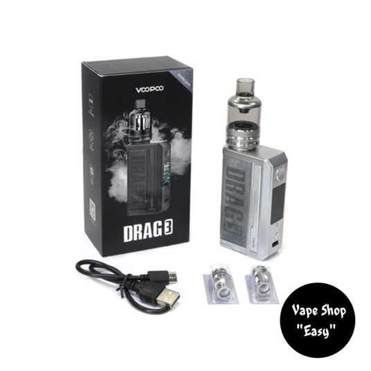 Voopoo Drag 3 With TPP Tank Starter Kit Smoky Grey     Vape Shop Easy, 0509