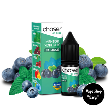 Ароматизатор Chaser For Pods Чорниця Ментол 10 ml для самозамісу 10568-18 фото